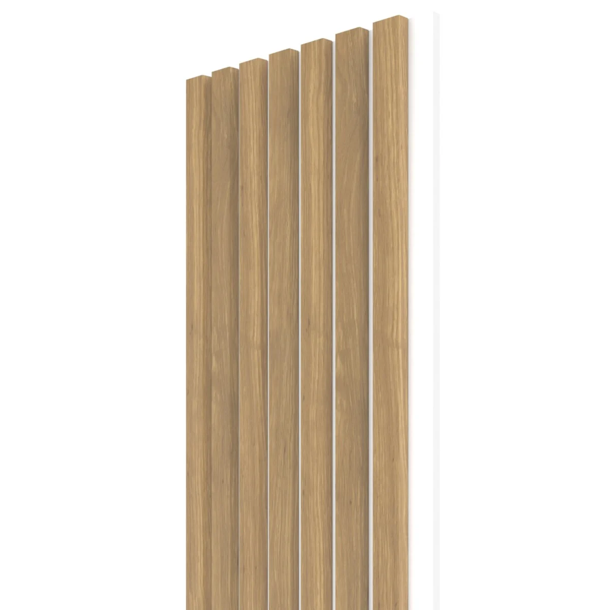 Akustický panel WALL CONCEPT Dub Sacramento, bílý filc + MDF, 2750x285x21 mm, 0,78 m2