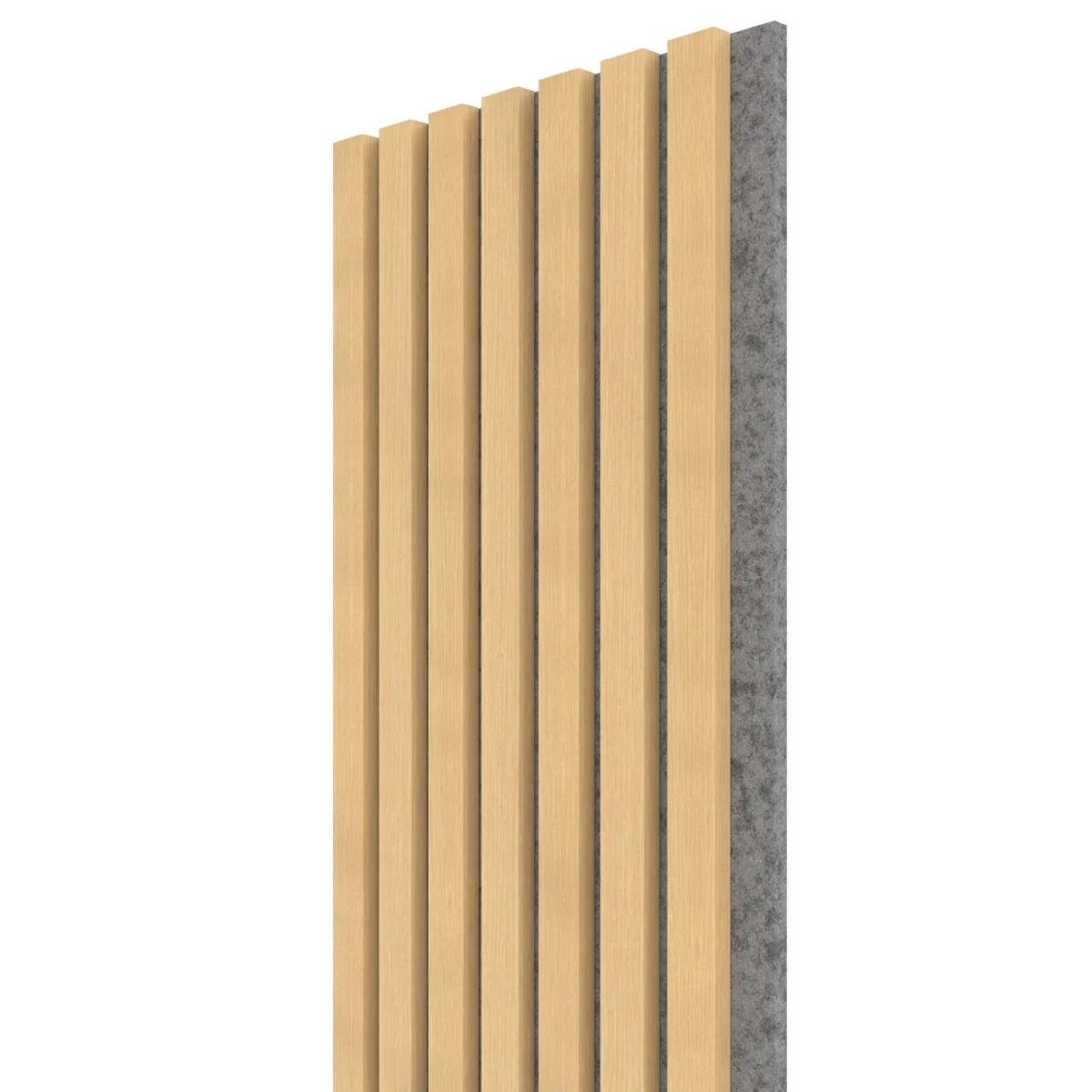 Akustický panel WALL CONCEPT Javor, šedý filc + MDF, 2750x285x21 mm, 0,78 m2