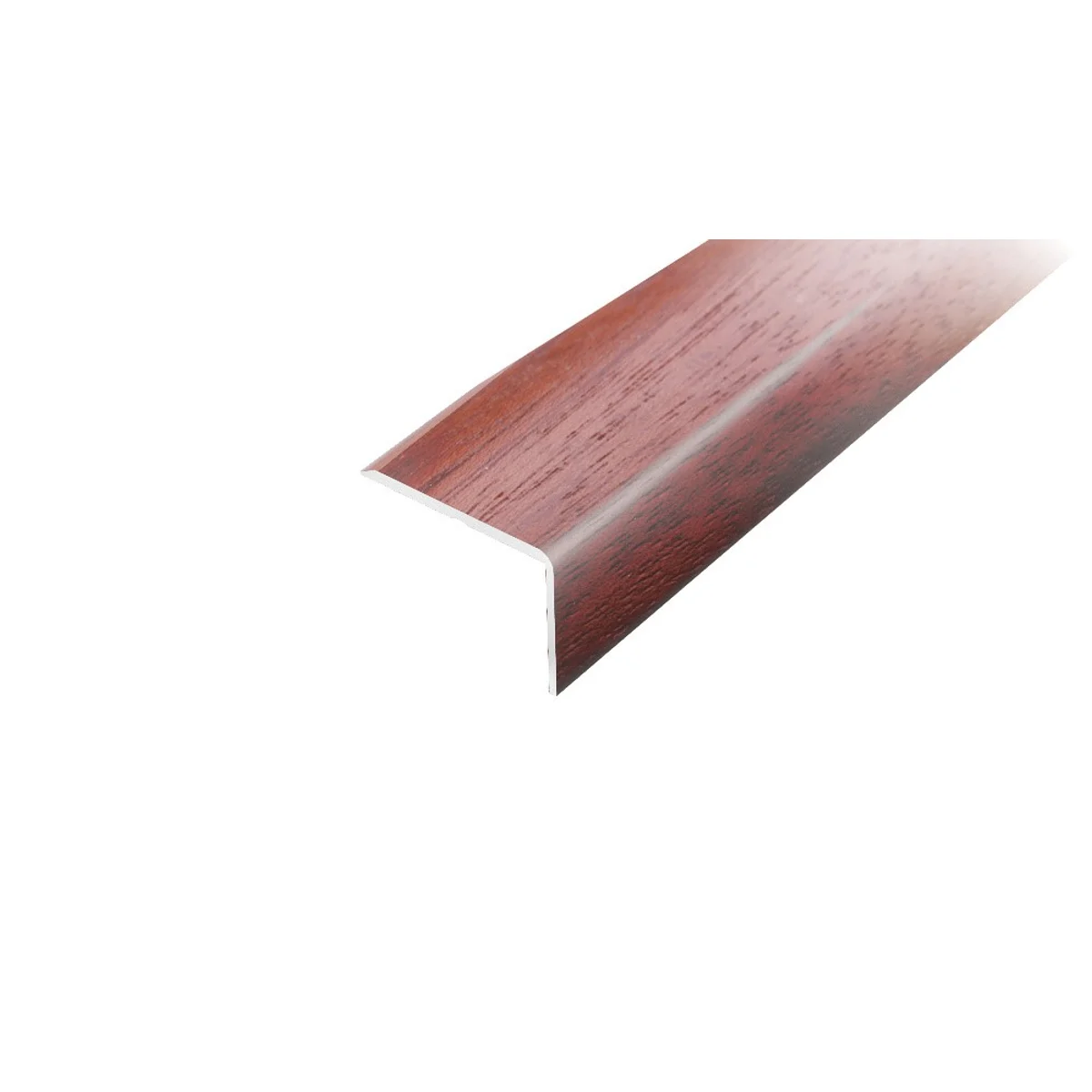 AP2 schodová lišta samolepící, hliník + dýha lakovaná teak, 10x25 mm, 0,9 m