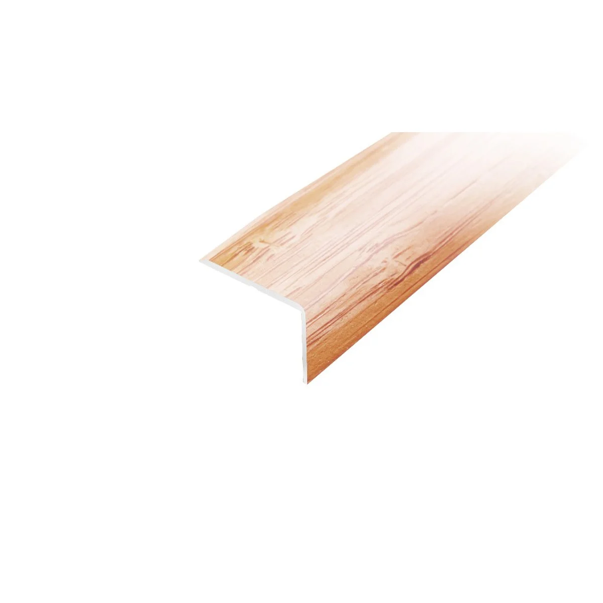 AP2 schodová lišta samolepící, hliník + dýha nelakovaná bambus sv., 10x25 mm, 2,5 m