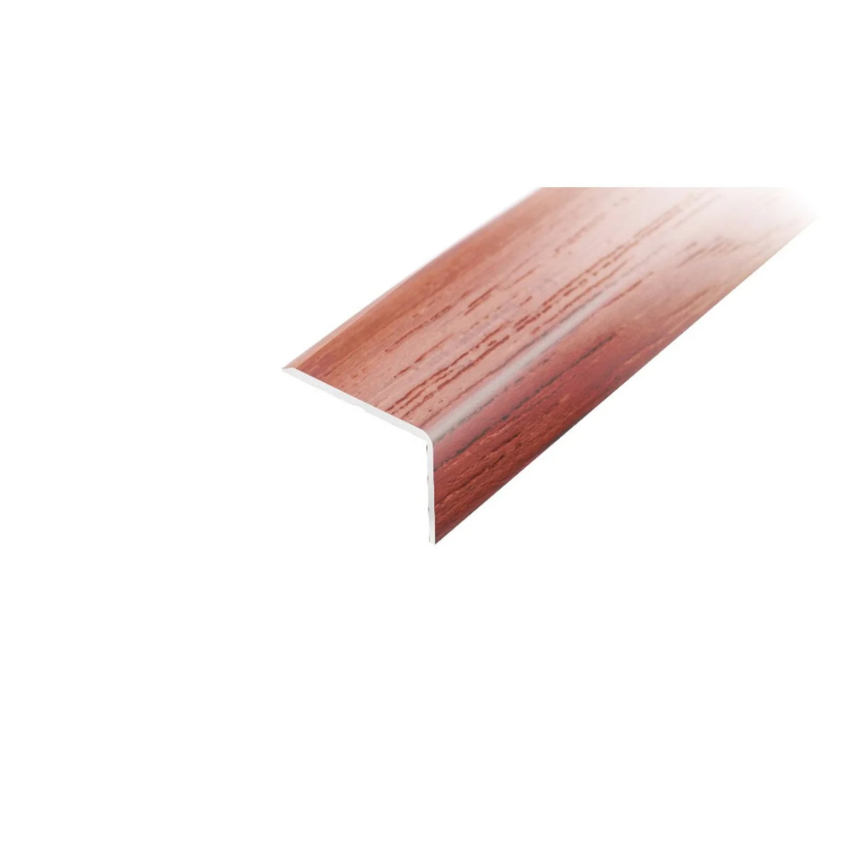 AP2 schodová lišta samolepící, hliník + dýha nelakovaná jatoba, 20x25 mm, 2,7 m