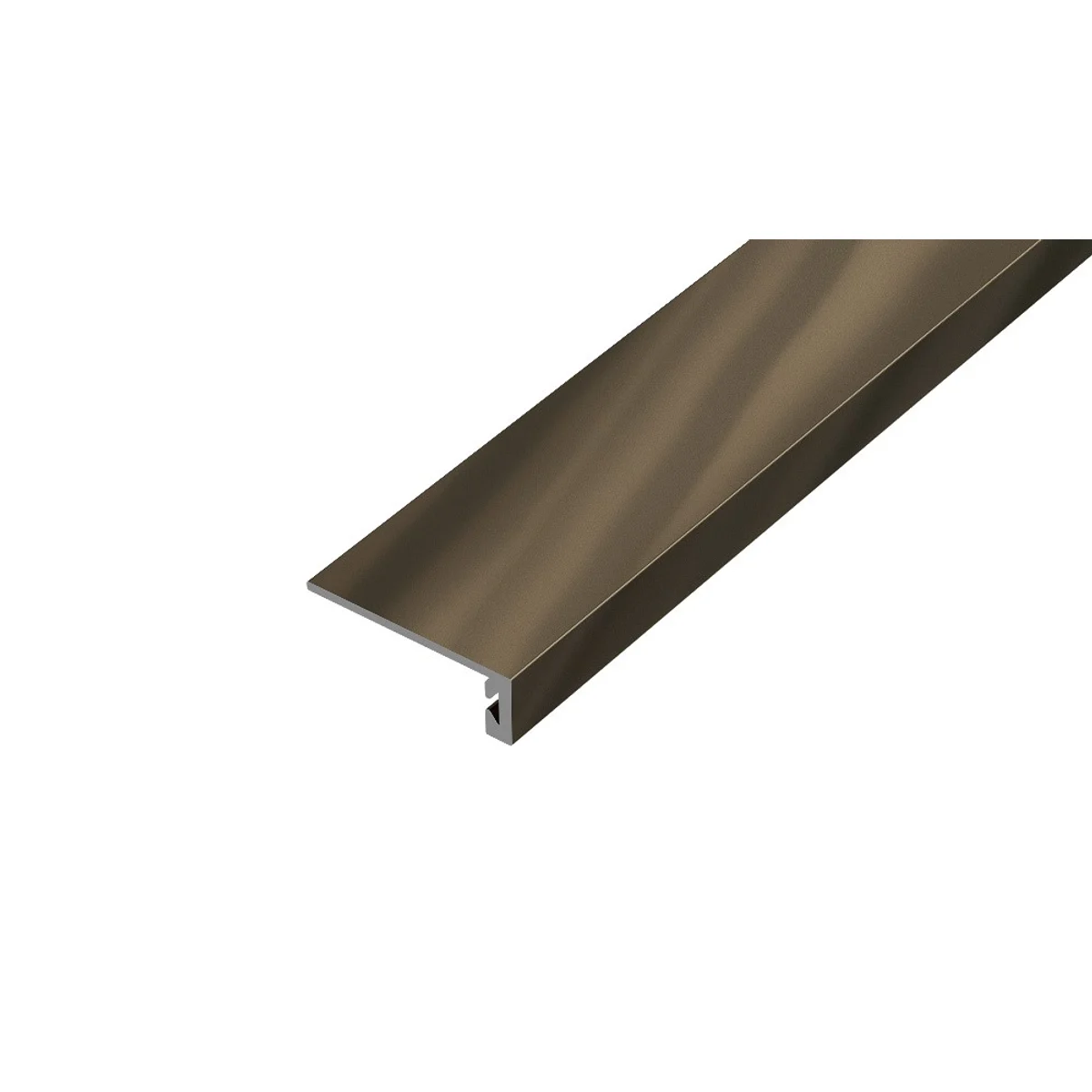 AP26/1 ukončovací lišta samolepící, hliník elox bronz, 8 mm, 0,9 m