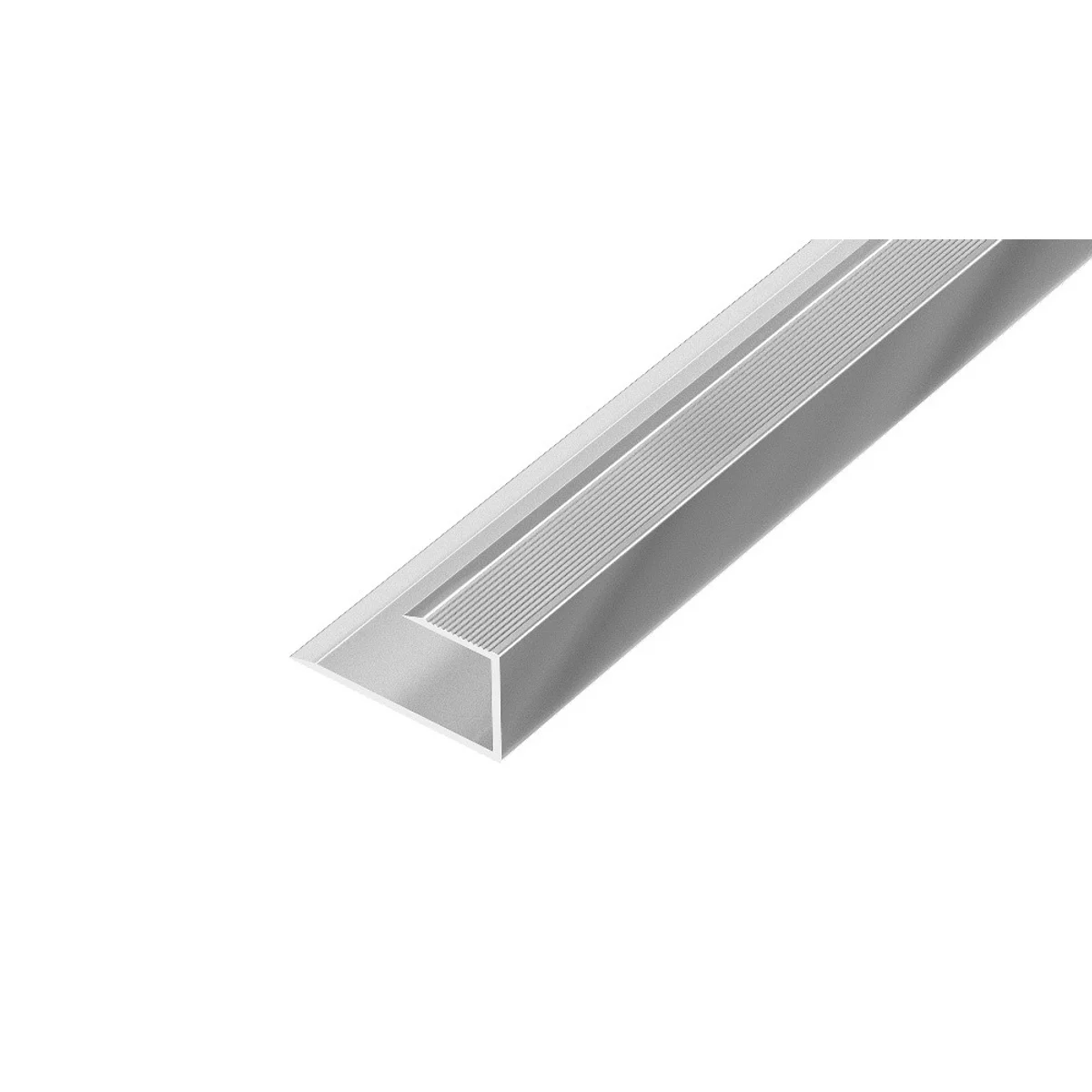 AP27/10 ukončovací lišta, pro laminát, hliník elox stříbro, 12-14 mm, 2,7 m