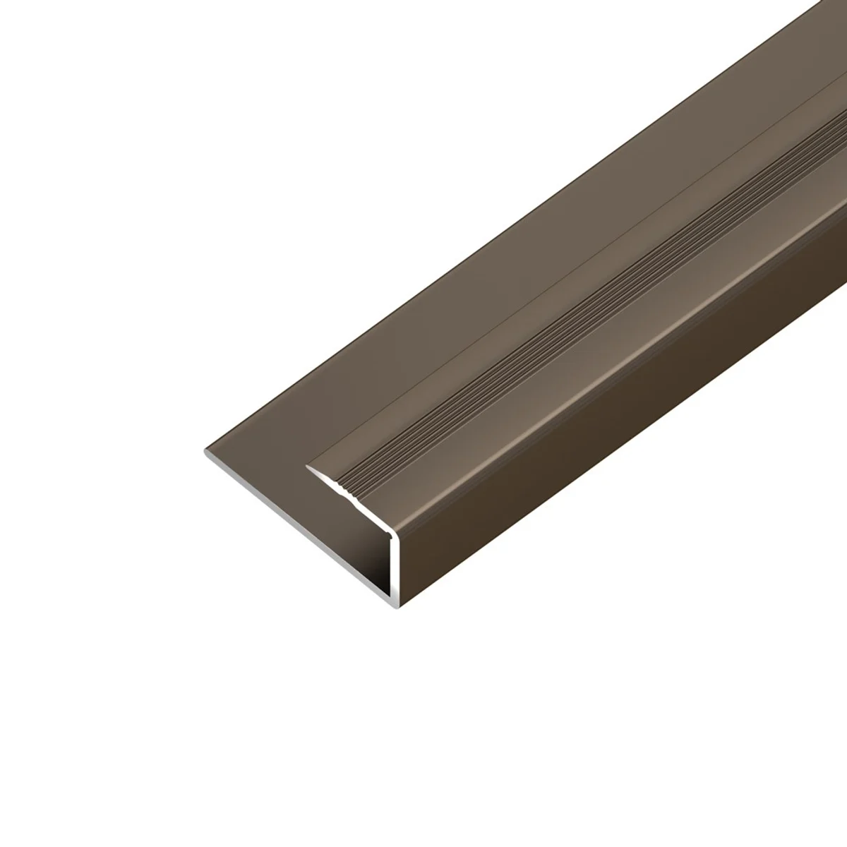 AP27/9 ukončovací lišta, pro laminát, hliník elox bronz, 8,8 mm, 0,9 m