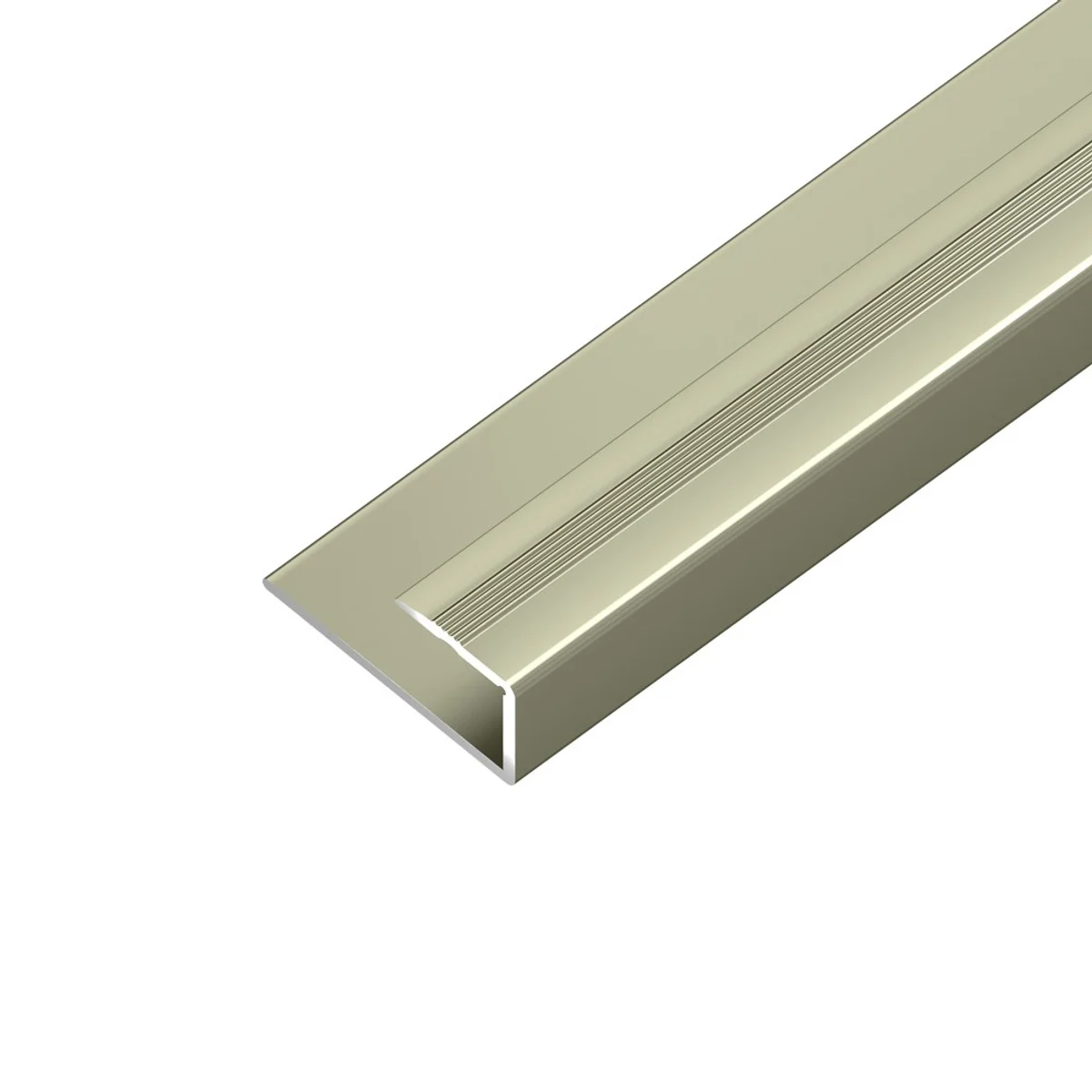 AP27/9 ukončovací lišta, pro laminát, hliník elox titan, 8,8 mm, 0,9 m