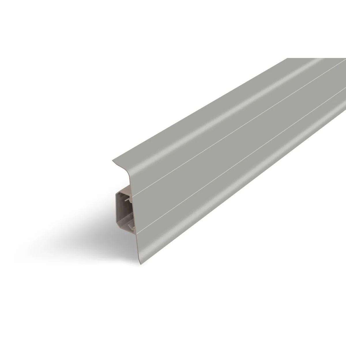 AP28/1 soklová lišta SG75, PVC šedá, 75 mm, 24,5 mm, 2,2 m