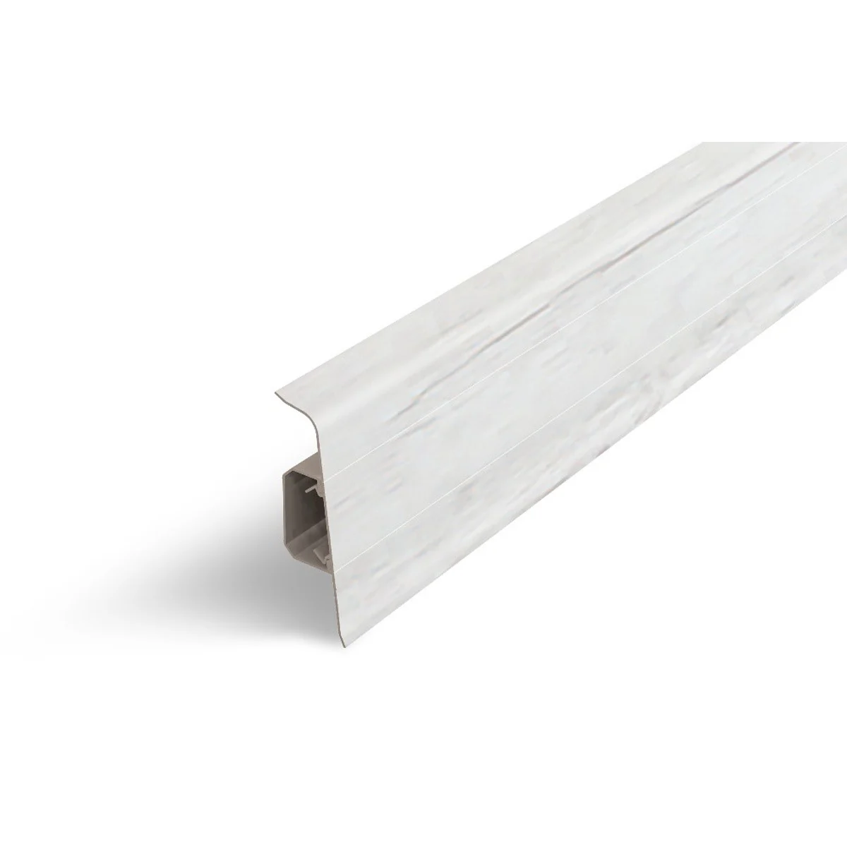 AP28/1 soklová lišta SG75, PVC Teak perlový, 75 mm, 2,2 m