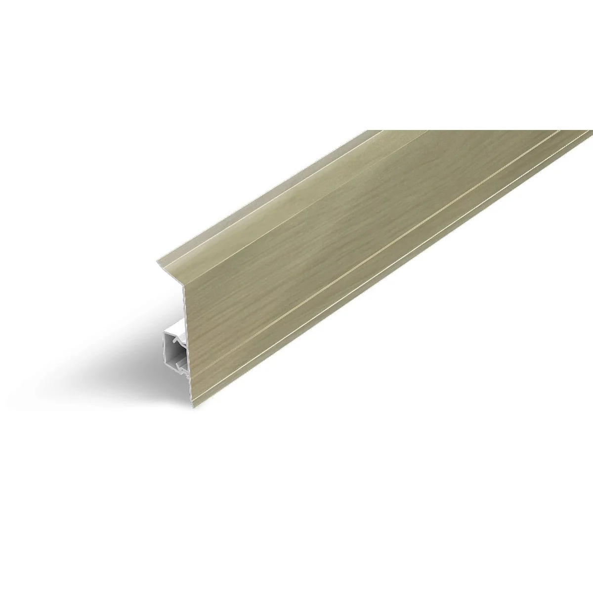 AP31/1 soklová lišta NG80, PVC dub polární, 80 mm, 2,5 m