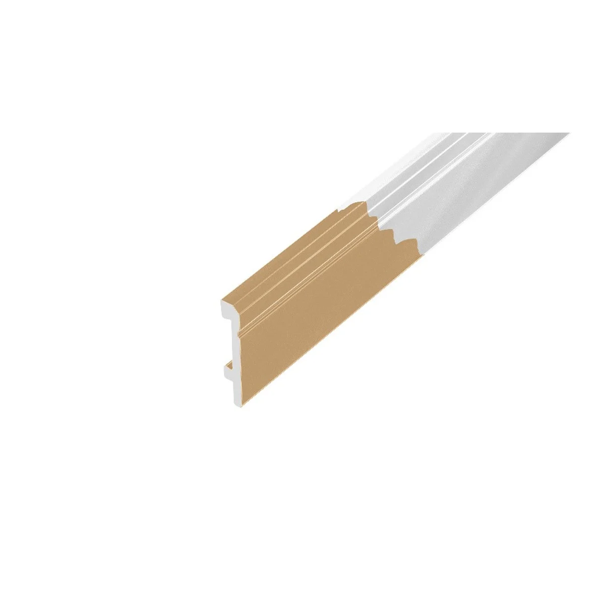 AP32 soklová lišta SIERRA, PVC vlastní nátěr, 80 mm, 2,5 m
