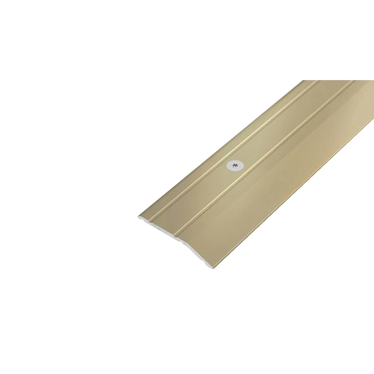 AP43 nájezdová lišta vrtaná, hliník elox champagne, 3,5 mm, 2,7 m