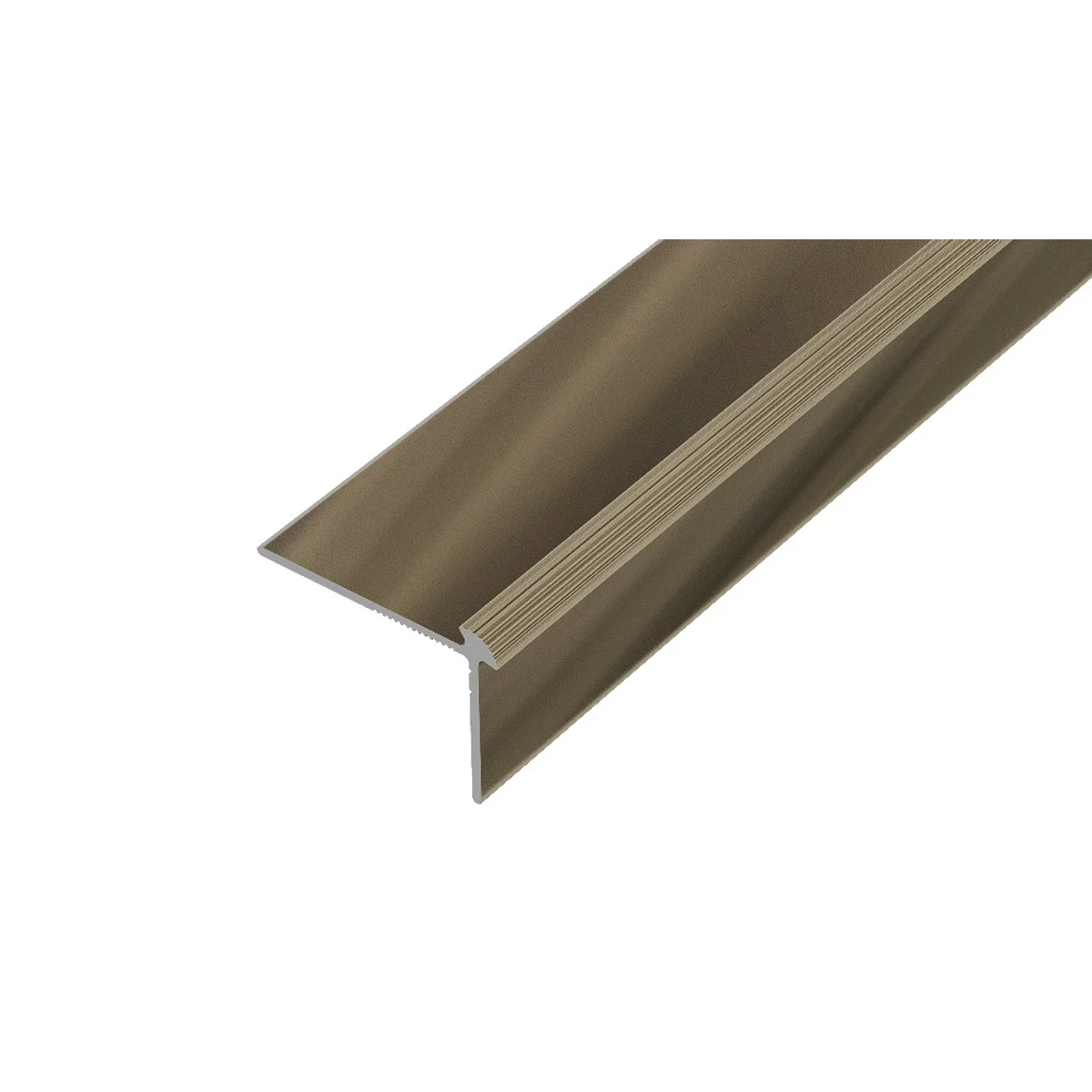 AP44 schodová lišta, hliník elox bronz, 30x40 mm, 2,7 m, pro tl: 2 mm