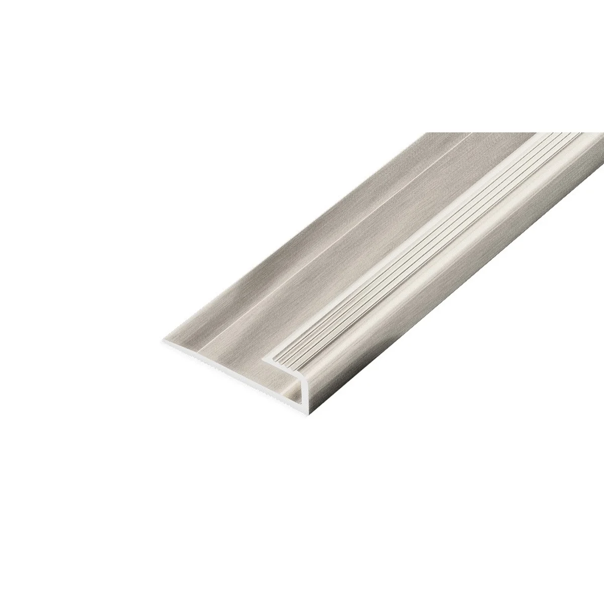 AP46/2 lišta zásuvná, hliník elox inox, 7,9 mm, 2,7 m, pro tl: 5,1 mm