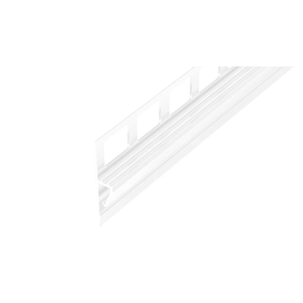 AP47 pro sanitární použití 01 lišta, PVC bílá, 45 mm, 2,5 m