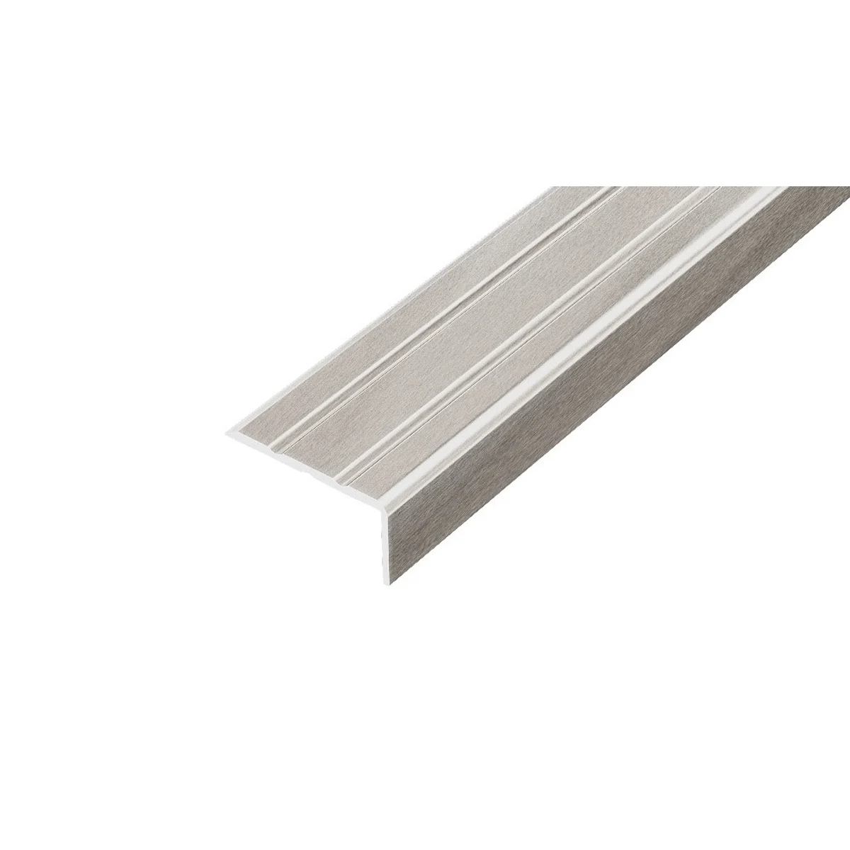 AP5 schodová lišta samolepící, hliník elox inox, 10 mm, 2,7 m
