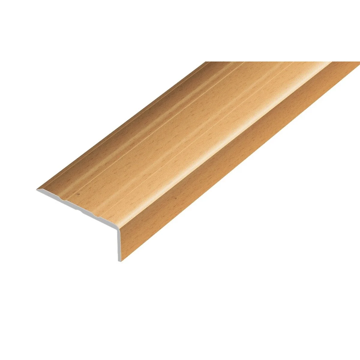 AP5 schodová lišta samolepící, hliník + fólie buk, 10 mm, 0,9 m