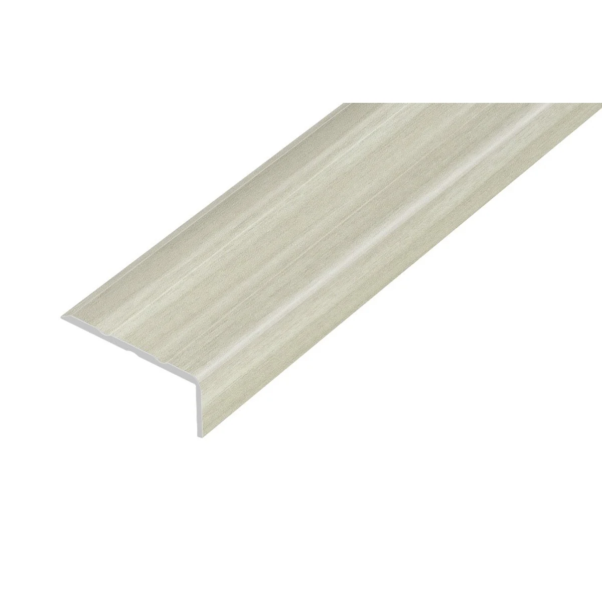 AP5 schodová lišta samolepící, hliník + fólie dub bělený, 10 mm, 2,7 m