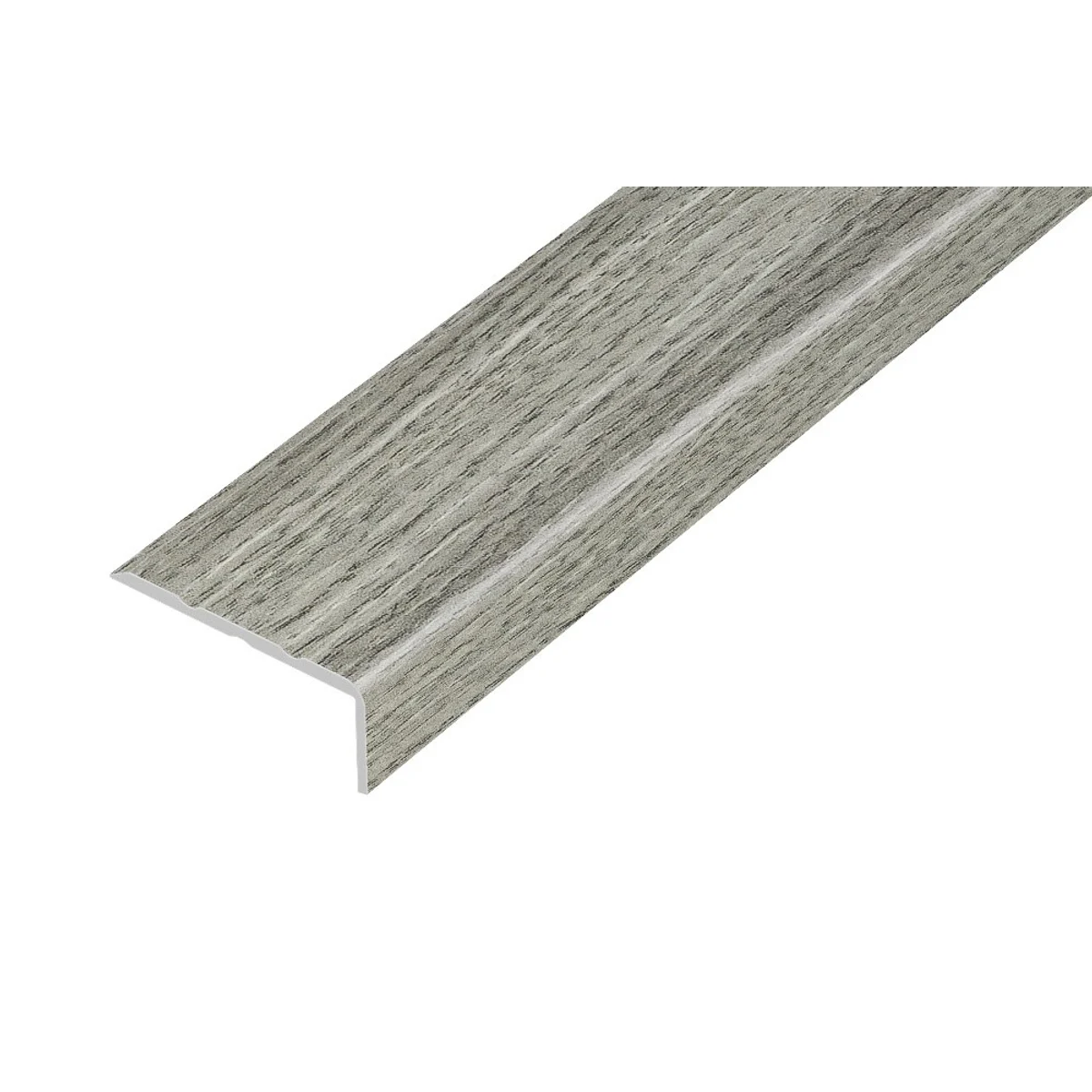 AP5 schodová lišta samolepící, hliník + fólie dub grey, 10 mm, 2,7 m