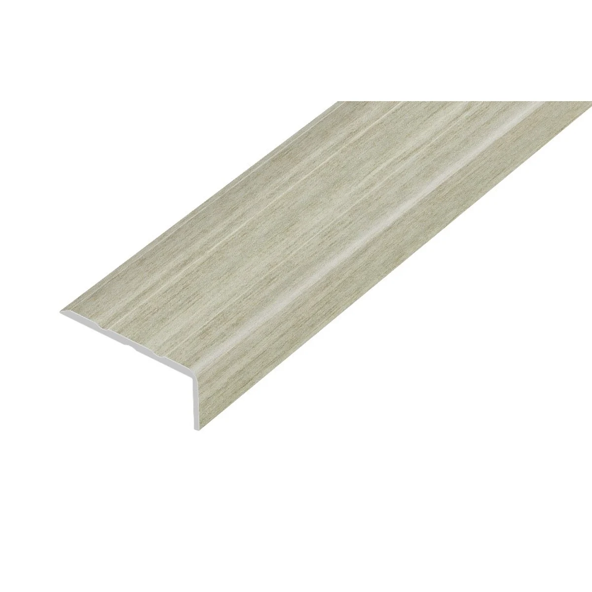 AP5 schodová lišta samolepící, hliník + fólie dub šedý, 10 mm, 2,7 m