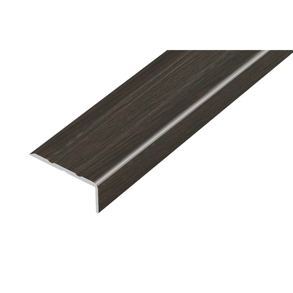 AP5 schodová lišta samolepící, hliník + fólie wenge, 10 mm, 0,9 m