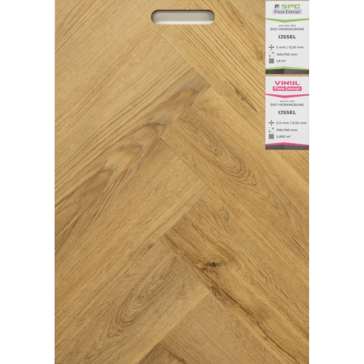 Lepená vinylová podlaha VINYL Floor Concept EKO HERRINGBONE Ijssel
