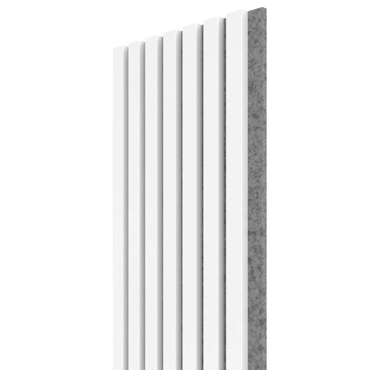 VZOREK - WALL CONCEPT akustický panel bílá, šedý filc + MDF, 240x135x21 mm