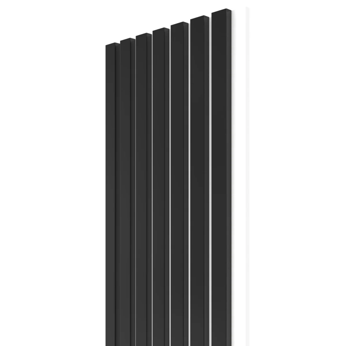VZOREK - WALL CONCEPT akustický panel černá, bílý filc + MDF, 240x135x21 mm