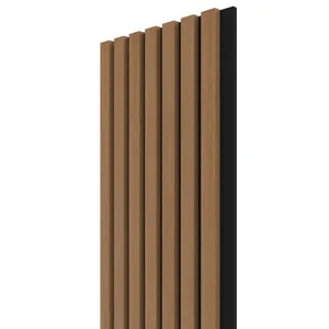 VZOREK - WALL CONCEPT akustický panel Dub zimní, černý filc + MDF, 240x135x21 mm