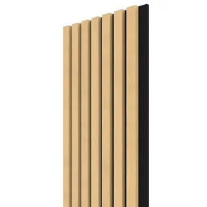 VZOREK - WALL CONCEPT akustický panel Javor, černý filc + MDF, 240x135x21 mm