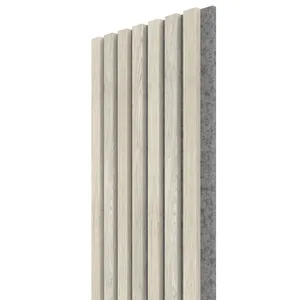 VZOREK - WALL CONCEPT akustický panel Moonlight, šedý filc + MDF, 240x135x21 mm