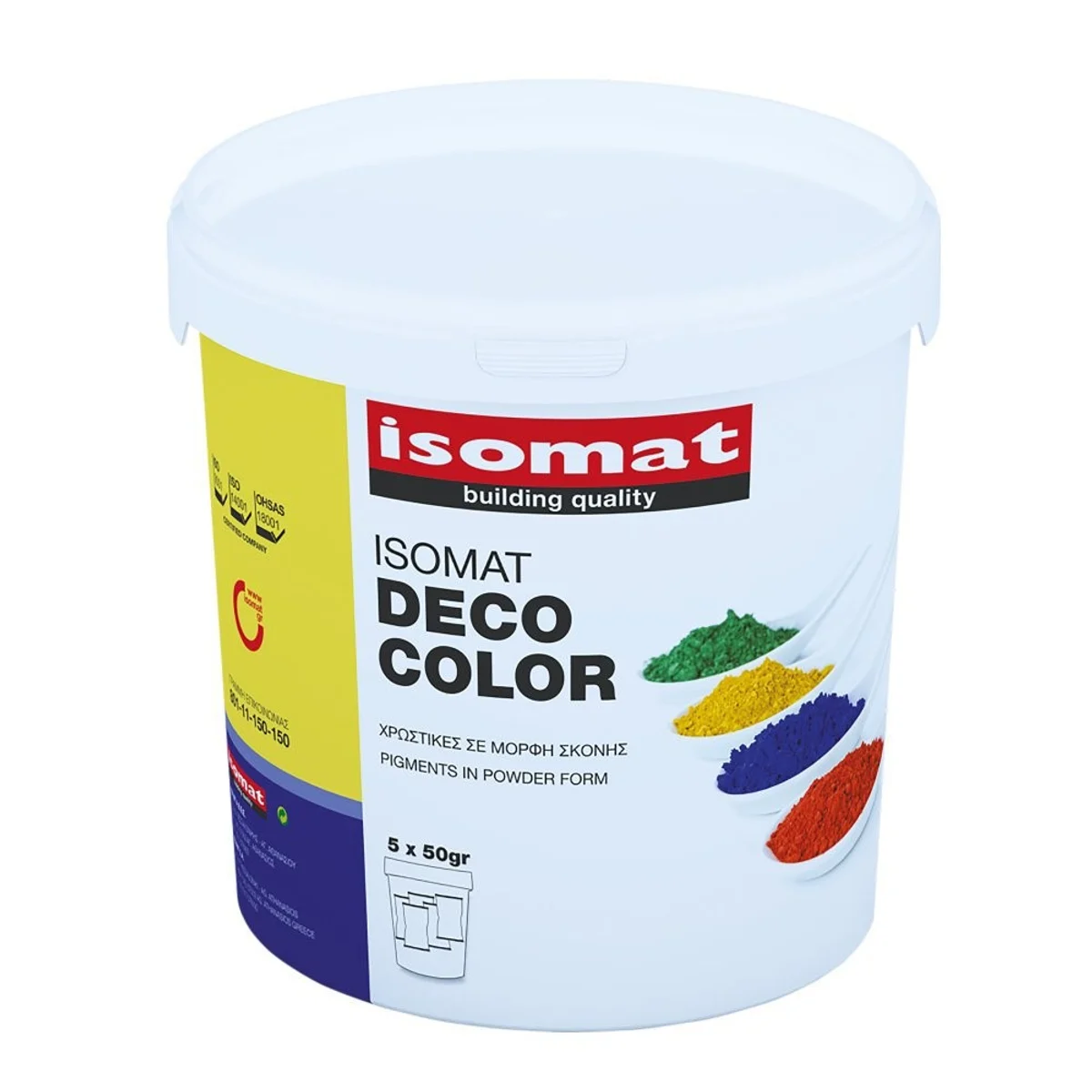 ISOMAT DECO COLOR Pigment v práškové formě pro barvení malt a betonu, černá, 250 g
