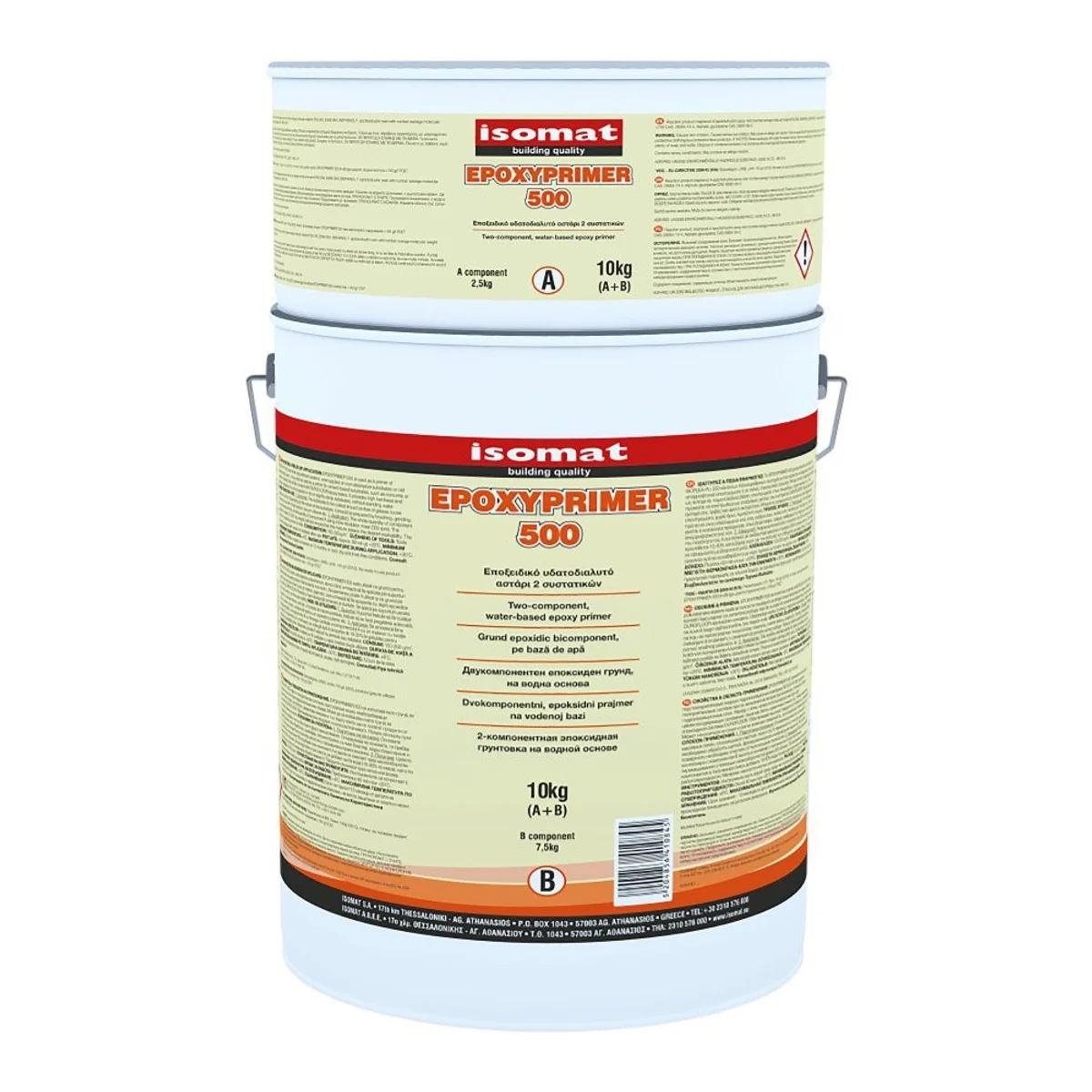 ISOMAT EPOXYPRIMER-500 Dvousložkový epoxidový základní nátěr na bázi vody, nažloutlý, 20 kg