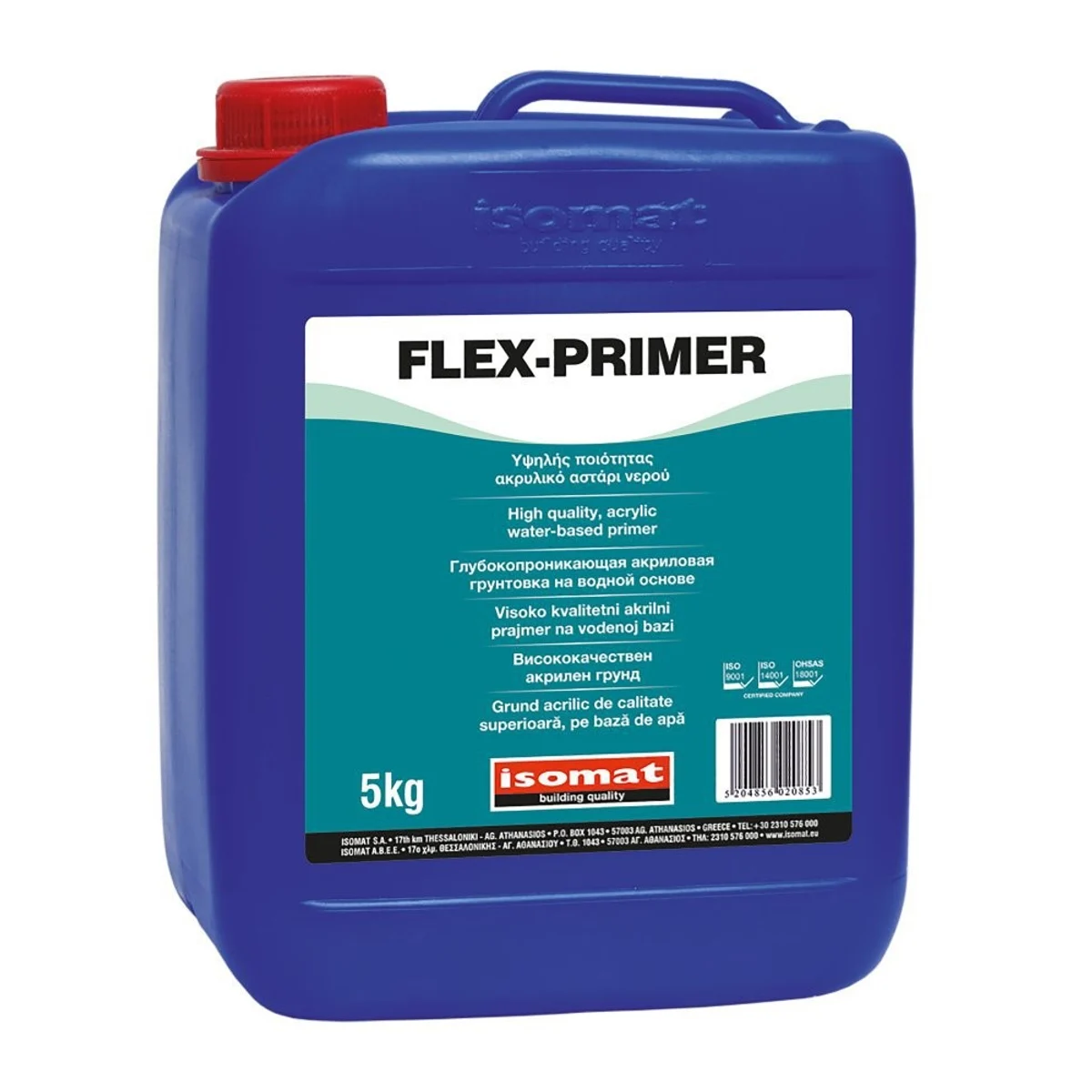 ISOMAT FLEX PRIMER Akrylátový základní nátěr na vodní bázi - penetrace, bílá, 20 kg