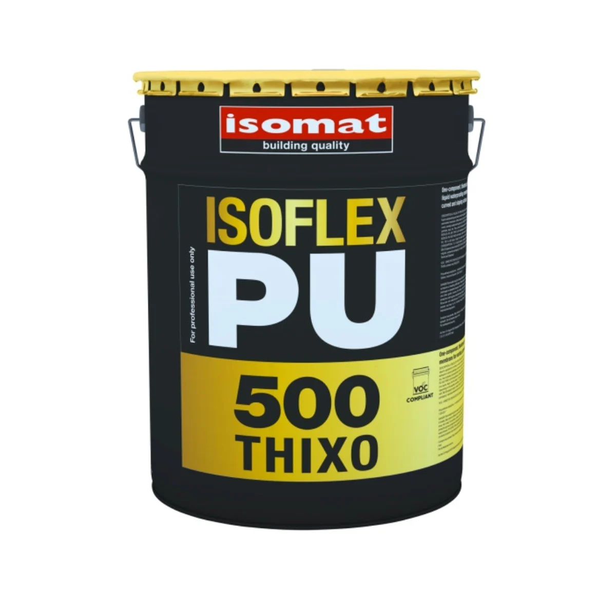 ISOMAT ISOFLEX-PU 500 THIXO Jednosložková tixotropní polyuretanová tekutá hydroizolační membrána pro ploché střechy, bílá, 6 kg