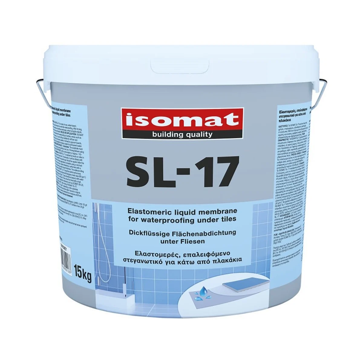 ISOMAT SL 17 Gumová hydroizolace pod obklady, šedá, 5 kg