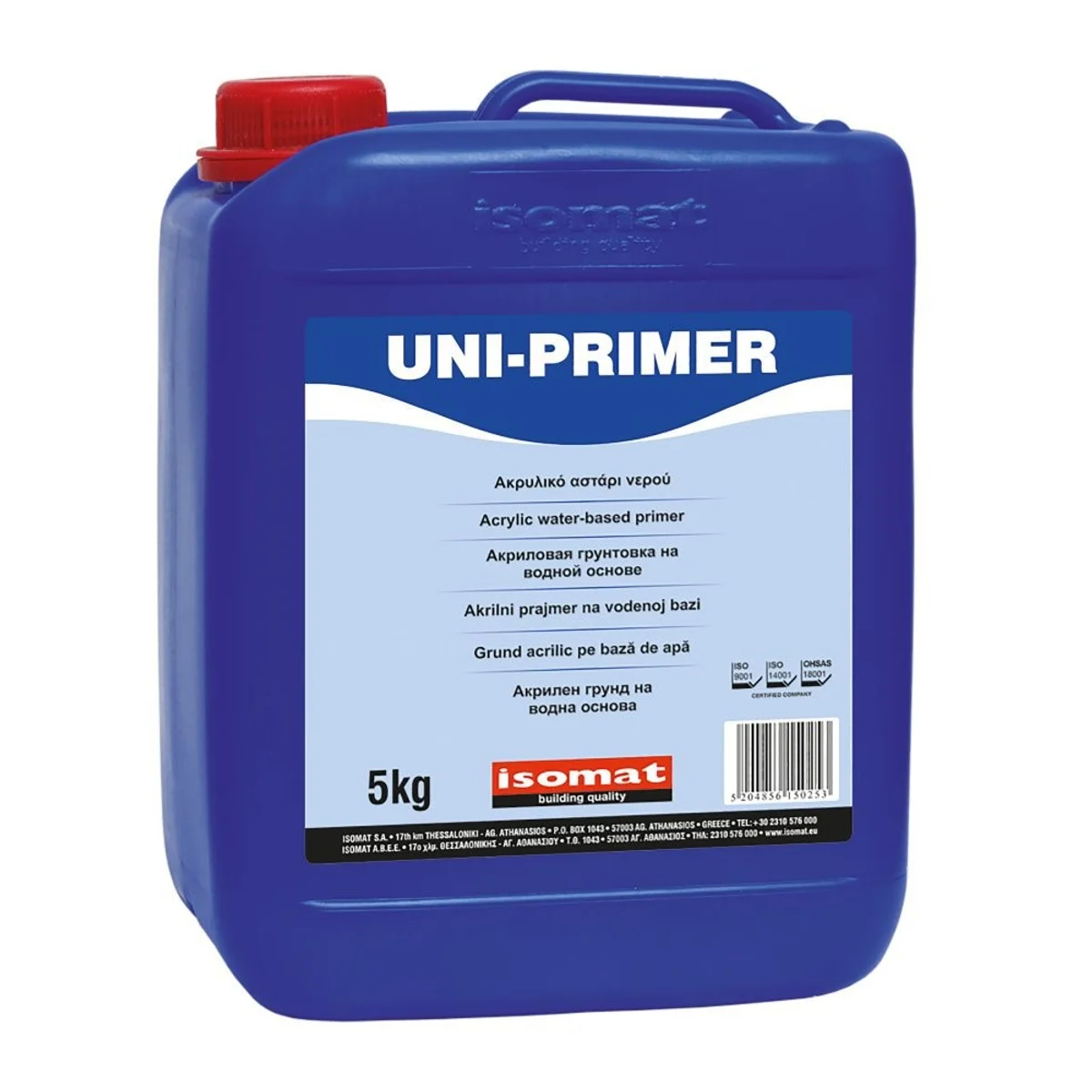 ISOMAT UNI-PRIMER Akrylový základní nátěr na bázi vody - penetrace, bílá, 20 kg