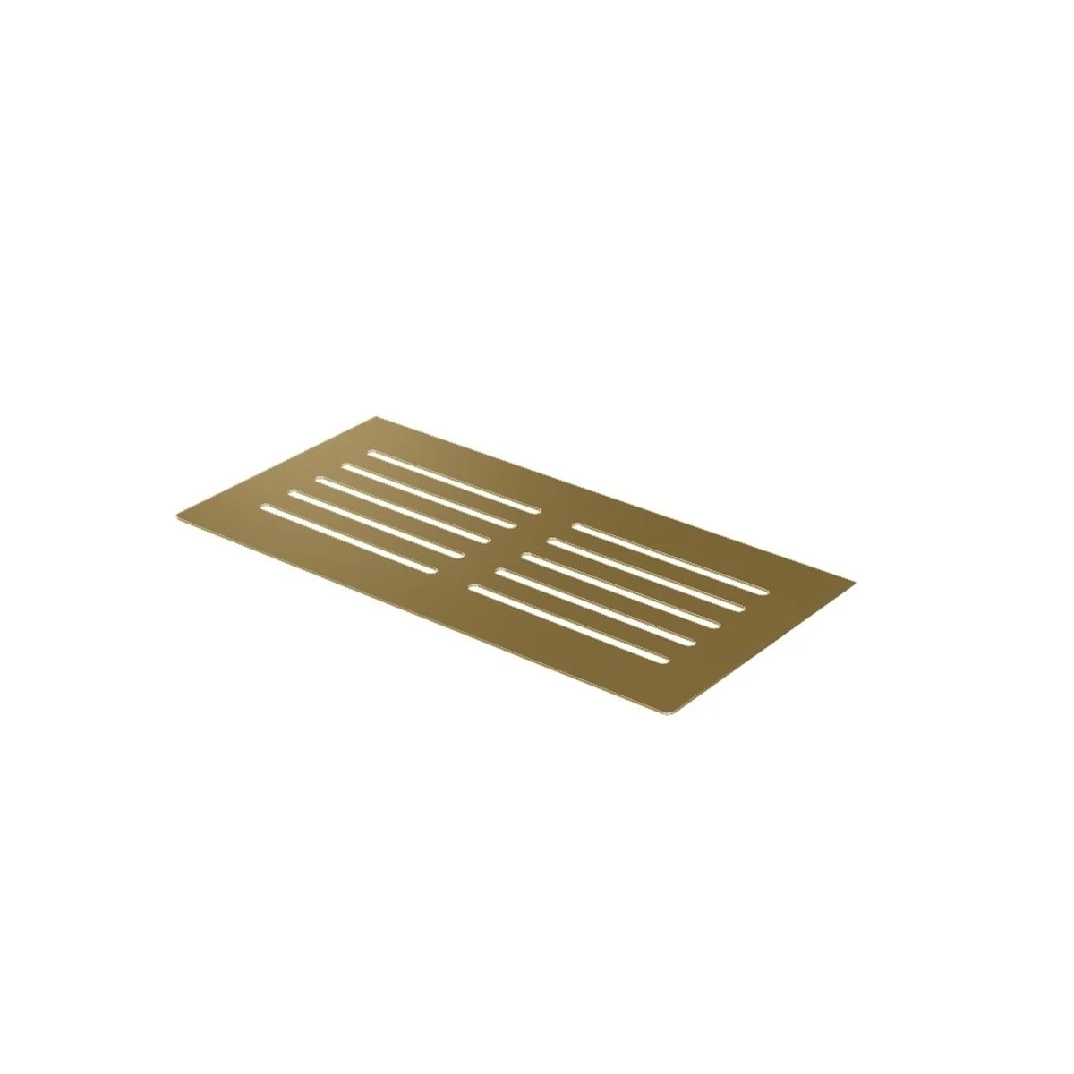 EX1/KP3/3 polička do koupelny OM1, do spár, nerez kartáč RAL1036 perleťová zlatá lesklá, obdélník, 250x125 mm