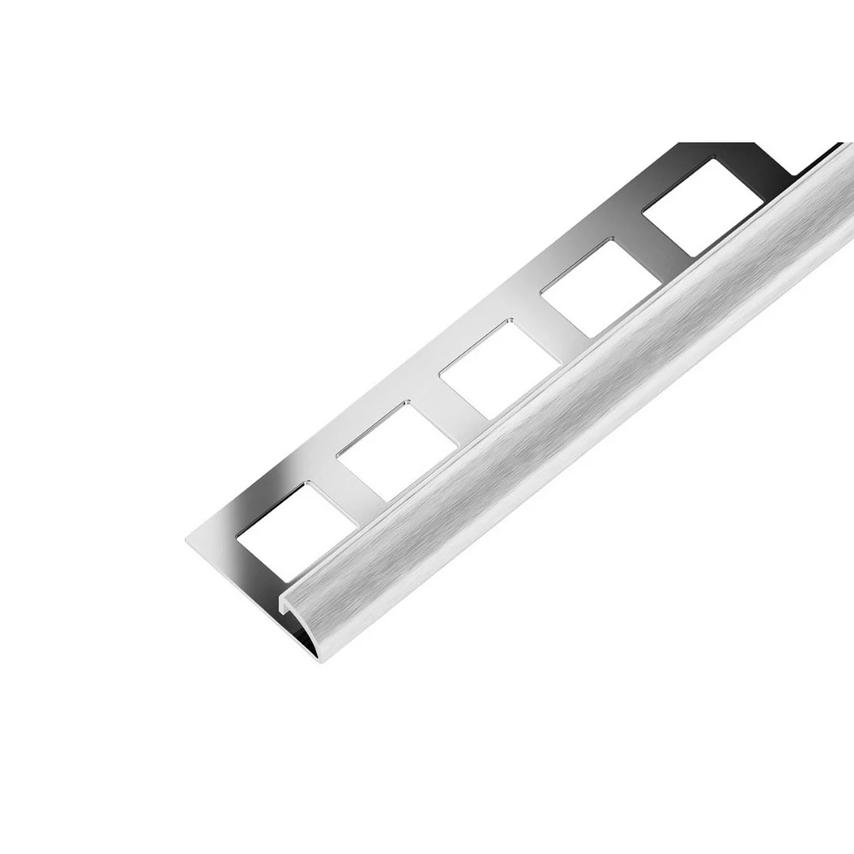 SP12 ukončovací lišta C, nerez V2A kartáč, 8 mm, 3 m