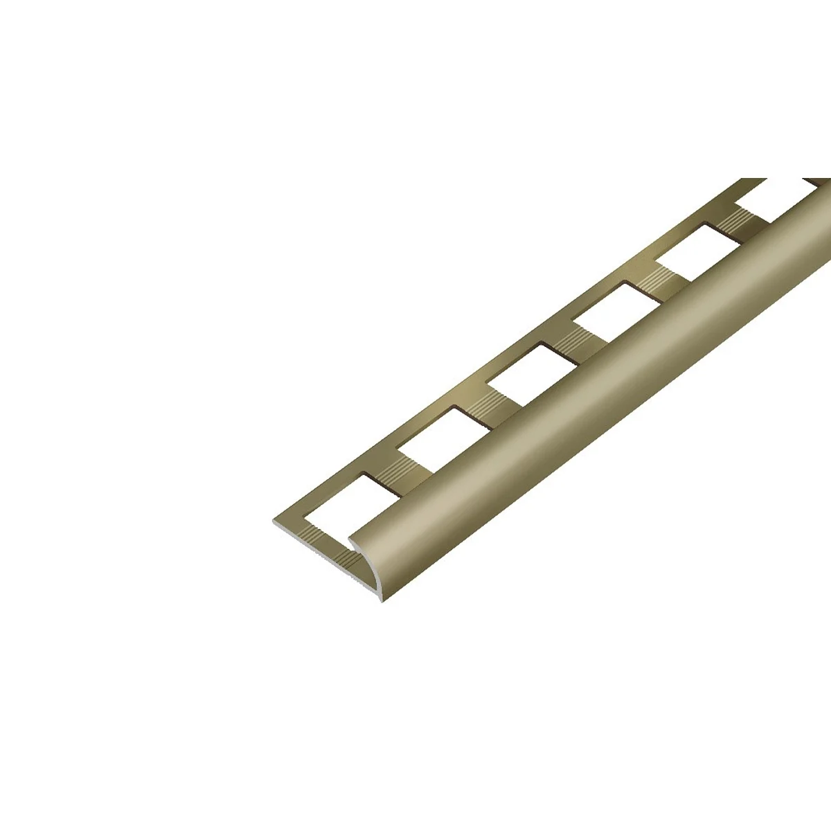 SP13 ukončovací lišta C, STANDARD, hliník elox titan, 8 mm, 2,5 m