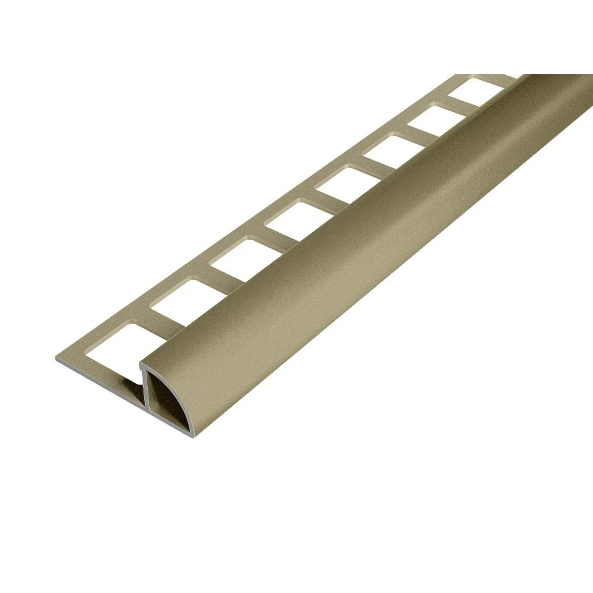 SP14/4 ukončovací lišta C, PREMIUM, hliník elox titan, 8 mm, 2,5 m