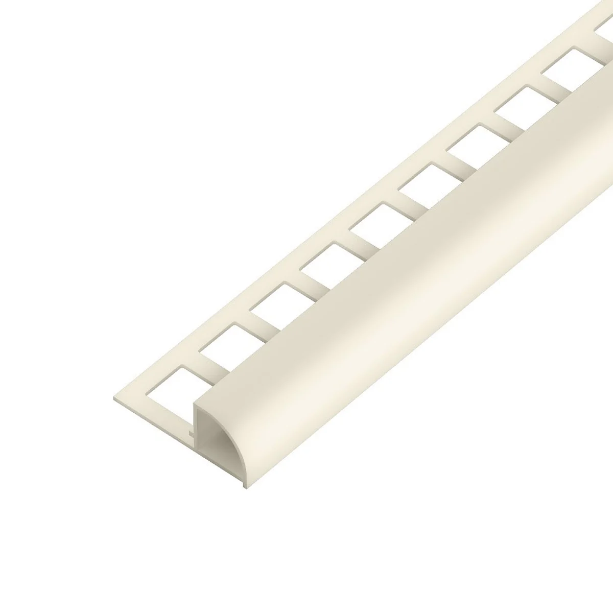 SP15/1 ukončovací lišta C, čtvrtoblouk, s vymezovačem,, PVC jasmín, 7 mm, 2,5 m
