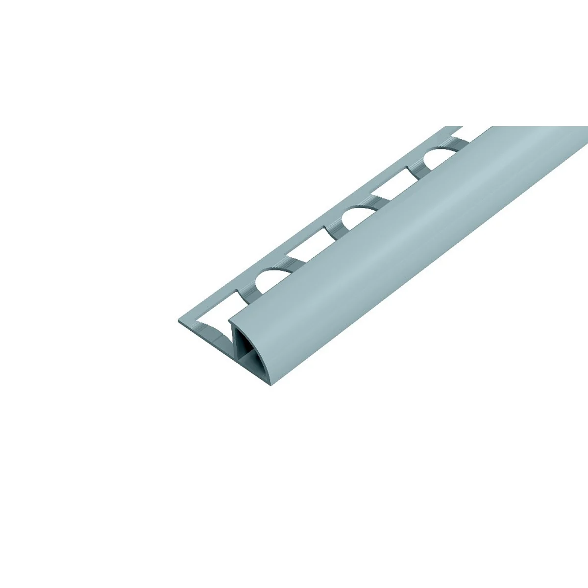 SP15 ukončovací lišta C, PVC stříbrná metalíza, 8 mm, 2,5 m