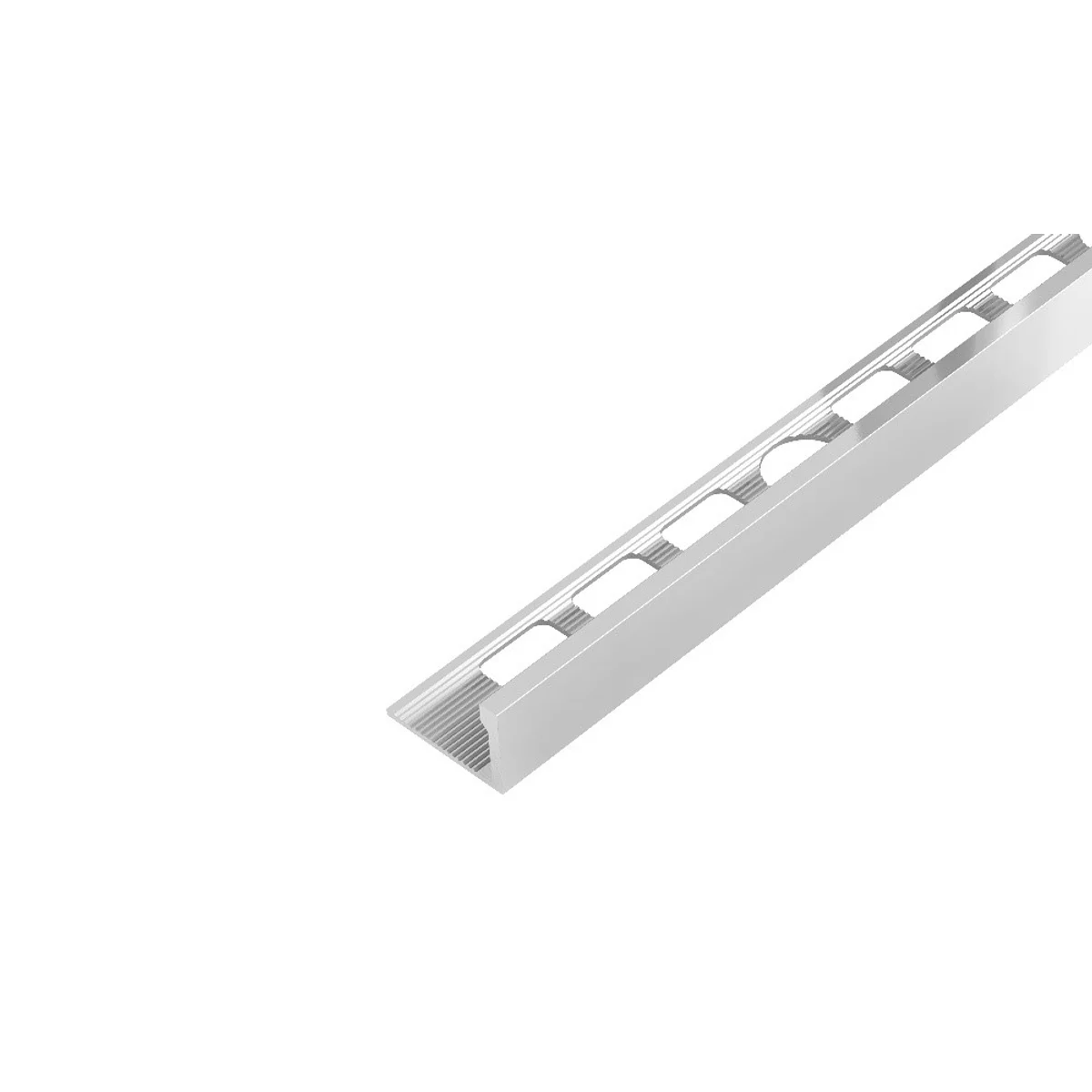 SP2 ukončovací lišta L, STANDARD, hliník elox stříbro, 8 mm, 2,5 m