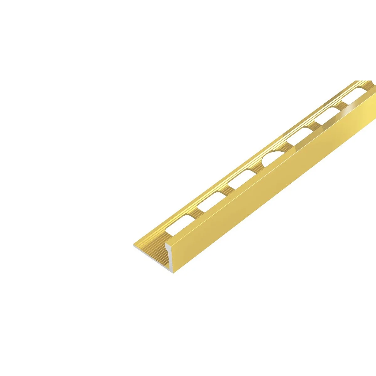 SP2 ukončovací lišta L, STANDARD, hliník elox zlato, 12,5 mm, 2,5 m
