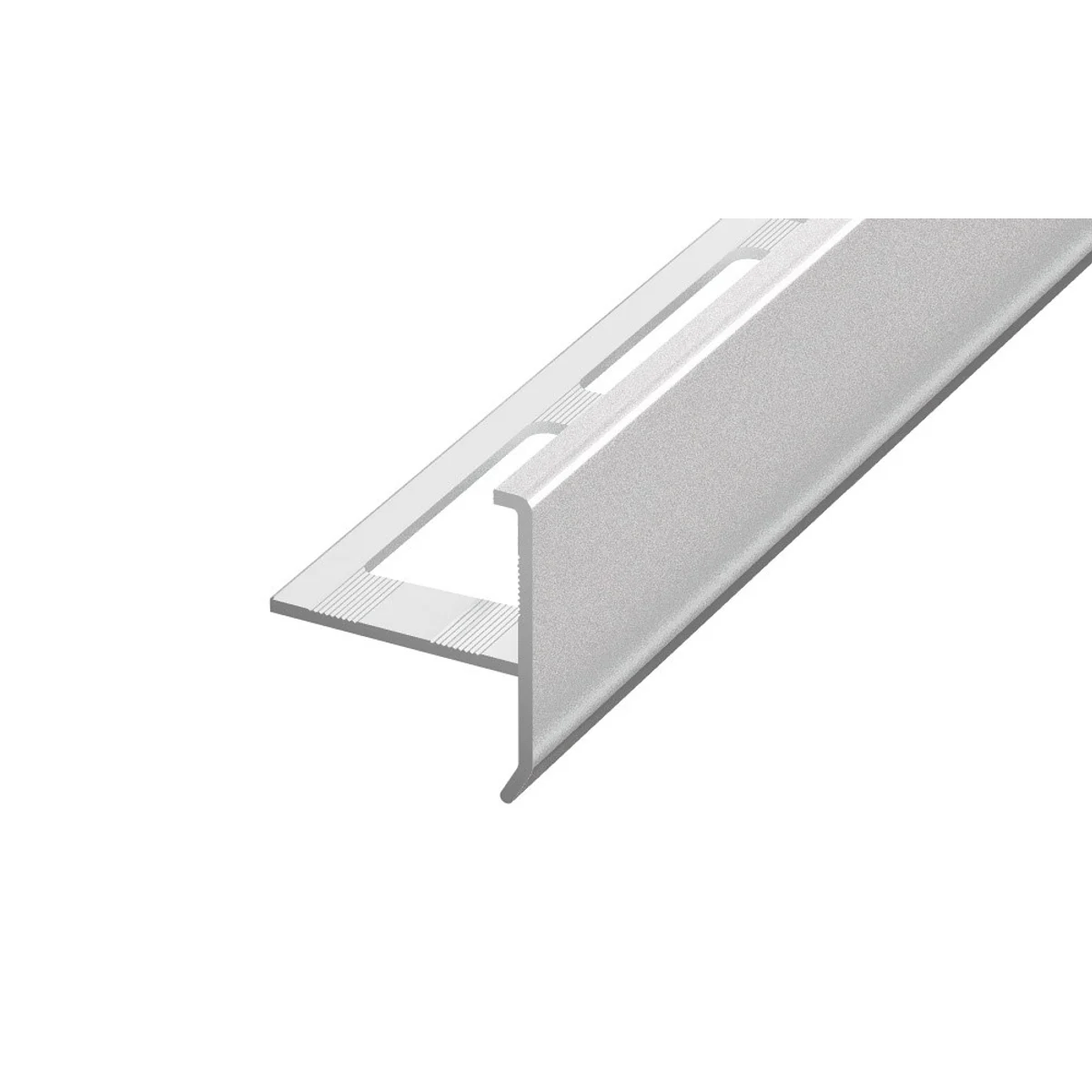 SP21/1 schodová lišta T, STEP, hliník elox stříbro, 10 mm, 2,7 m