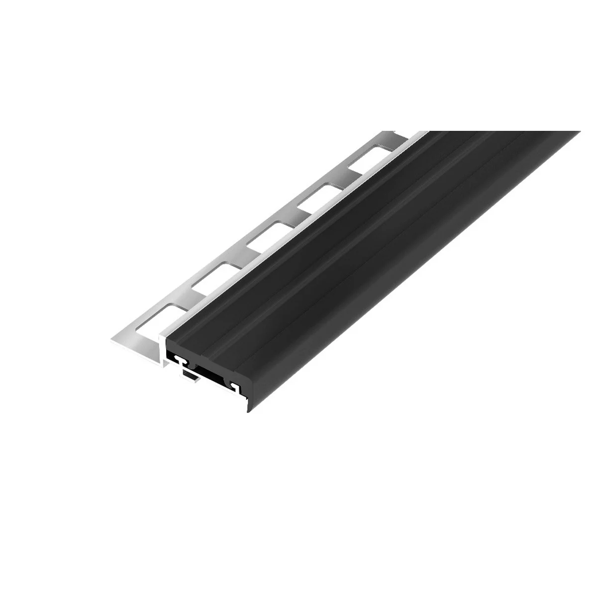 SP25 schodová lišta STANDARD, hliník + guma černá, 11 mm, 2,5 m
