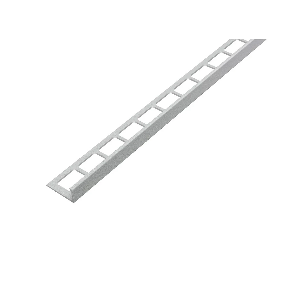 SP3/1 ukončovací lišta L, hliník lakovaný Salt´n´pepper bílá, 12,5 mm, 2,5 m