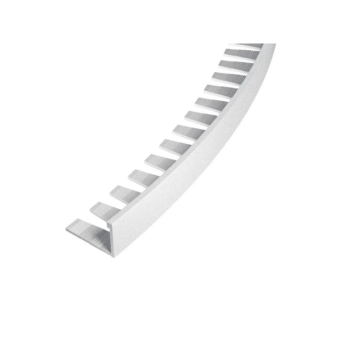 SP3 ukončovací lišta L, PREMIUM, hliník elox stříbro, FLOPPY TRIM, 12,5 mm, 3 m