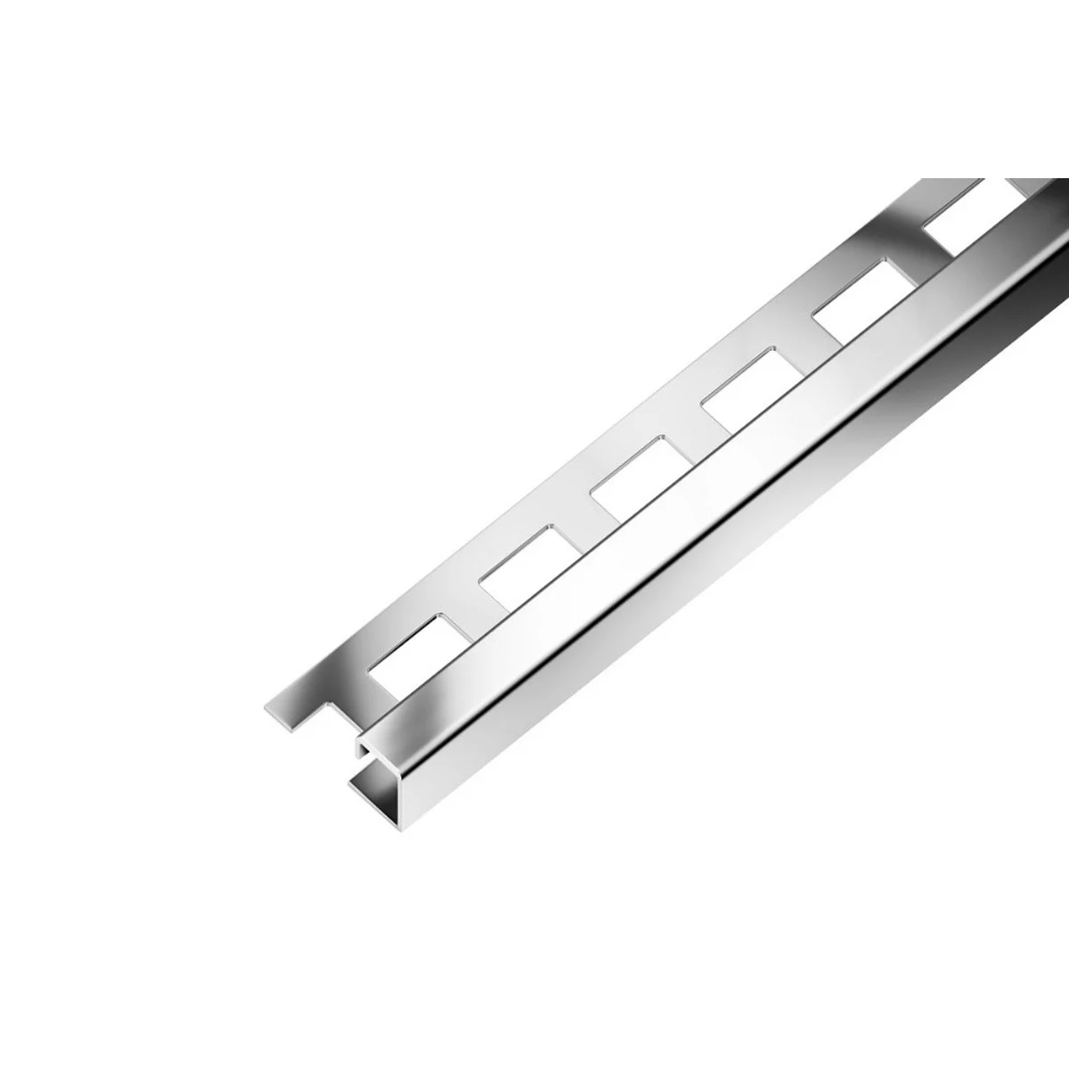 SP7 ukončovací lišta Q, pravidelná, nerez lesk V2A, 10 mm, 3 m