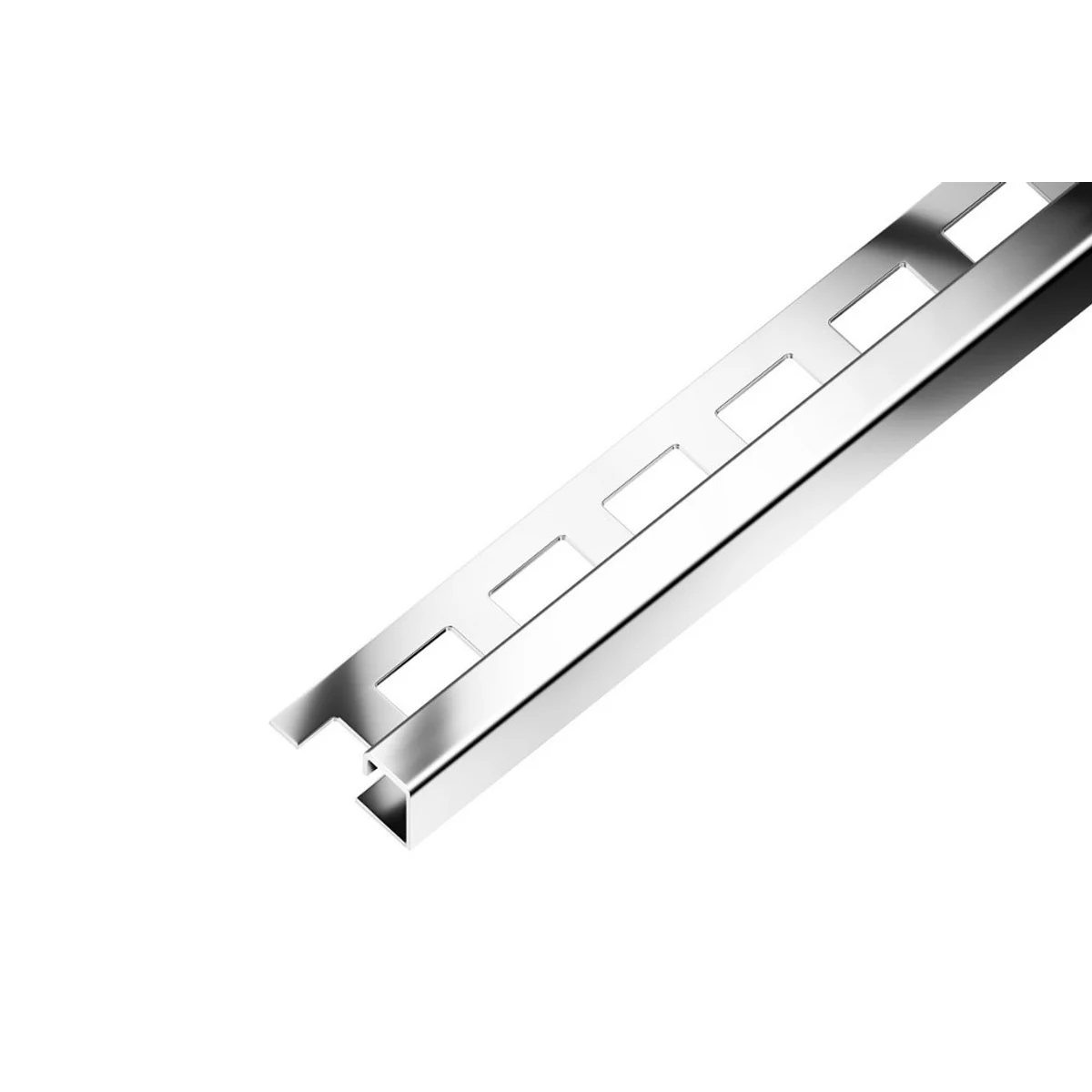 SP7 ukončovací lišta Q, pravidelná, nerez V2A superlesk, 10 mm, 2,5 m