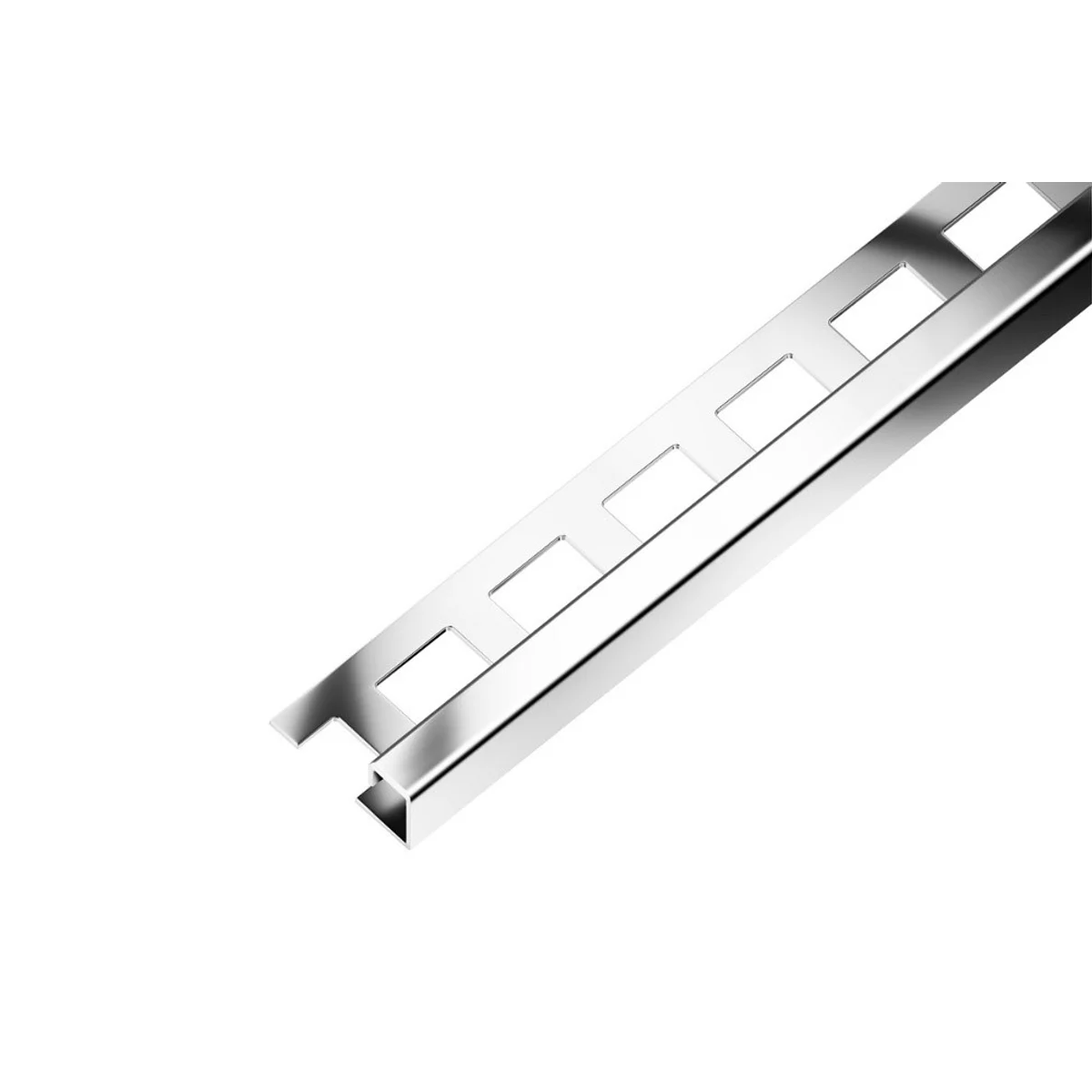 SP7 ukončovací lišta Q, pravidelná, nerez V2A superlesk, 9 mm, 3 m